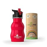 🔨CONSTRUIDO PARA DURAR: Los niños son propensos a someter estas botellas a golpes o caídas ocasionalmente, así que las hemos provisto de una cubierta de pintura electroestática al exterior de todas nuestras botellas, lo que quiere decir que estas son extra duraderas y que el color no se va a rayar u oxidar.