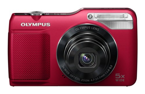 OLYMPUS デジタルカメラ VG-170 レッド 1400万画素 光学5倍ズーム 15m強力フラッシュ ハイビジョンムービー 3.0型LCD 広角26mm VG-170 RED