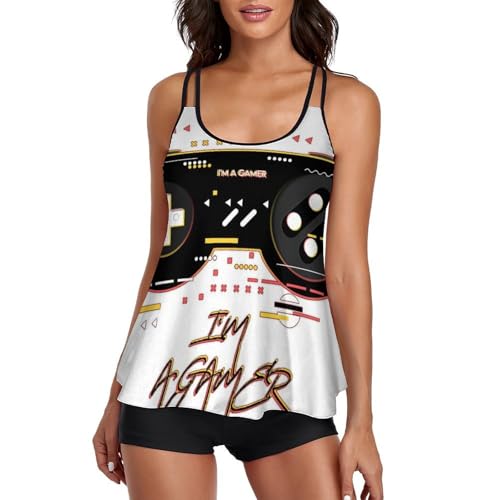 Ensembles Bikini Tankini Femme Short de Garçon Robe Plage