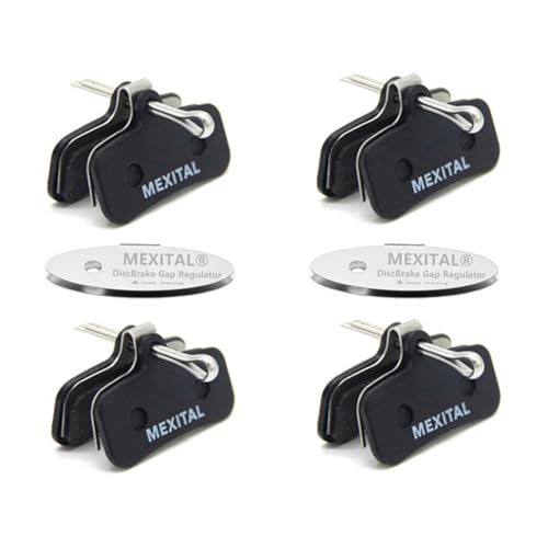 MEXITAL 4 coppie Pastiglie freno a disco per Saint BR-M810 M820 XTR BR M9120, Zee BR-M640 MT420 MT501 MT520, Deore XT BR M8020 M8120 M6120 SLX, Tektro HD M745 735 725 750 TRP G-Spec,Quadiem