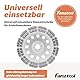 FANZTOOL D-Modell Diamant Schleiftopf Abrasiv 180 mm x 22,2 mm Schleifteller für abrasive Baustoffe, Estrich, Putz, Asphalt