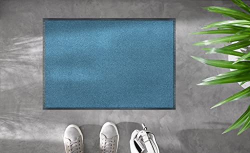 Wash+Dry Door Mat Steel Blue 40x60 cm blue, 40 x 60 cm (Rectangular) - Image 2
