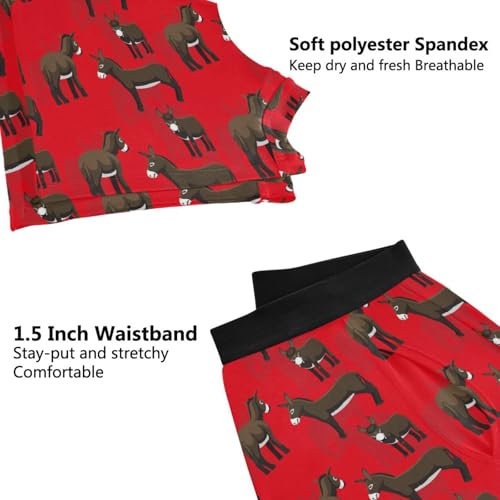 Men's Boxer Briefs Novelty Soft Breathable with Fly Donkey Underwear for Men4