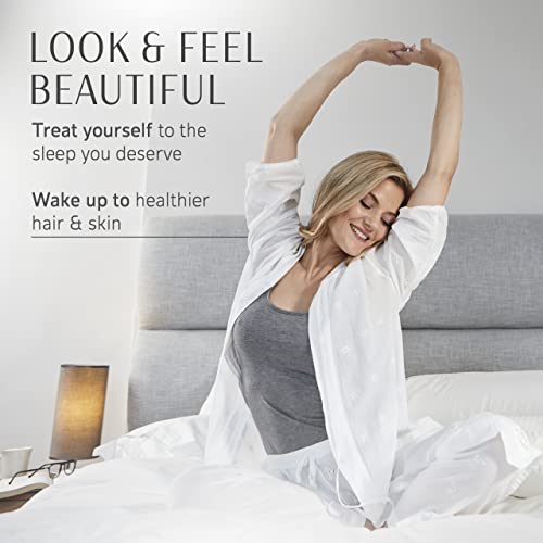 YourFacePillow- Back Sleeper Beauty Pillow, Cervical Neck Pillow, Patented Contour Memory Foam Pillow, Ergonomic Neck, Back and Shoulder Support. Back Sleeping Reduces Pressure on Skin - Large