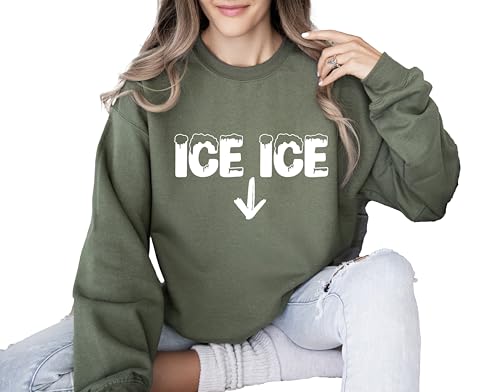 Ice Ice Baby Sweatshirt, Pregnancy Announcement, Pregnant Sweatshirt, Mom To Be Sweatshirt, Pregnancy Reveal Sweatshirt, Mom Sweatshirt, Baby Shower Sweatshirt3