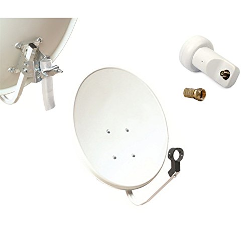 Kit HD-LINE Basic Parabole 60cm acier + LNB Single + 1 connecteur