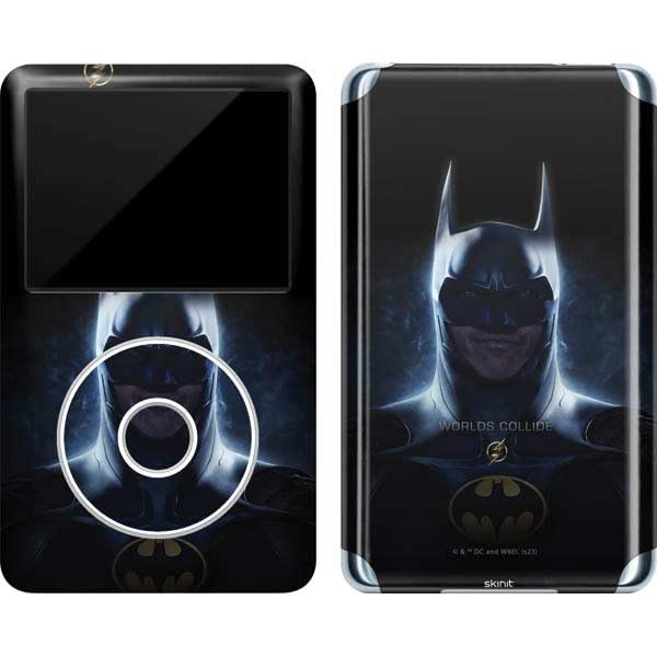 Skinit Decal MP3 Player Skin Compatible with iPod Classic (6th Gen) 80GB - Officially Licensed Warner Bros The Flash Movie: Batman Poster Design