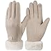 Omtofo Handschuhe Winter Damen Beige Touchscreen Warme Winterhandschuhe, Outdoor Winter Geschenke FüR Skifahren Radfahren Geschenk