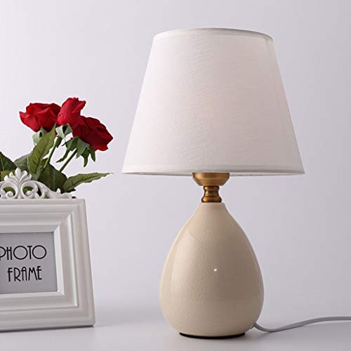 Lampe de table céramique crème pour éliminer la lumière agressive - 7