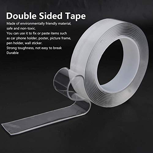 Fita Dupla Face Multiuso Lavável Nanômetro Fita Dupla Face Sem Traço Fita Adesiva Transparente Ferra