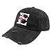 E Hat Classic Alphabetes A-Z Cute Letter Caps Cute Baseball Hat Hats for Girls Washed Distressed Funny Baseball Cap Gifts with Letter E