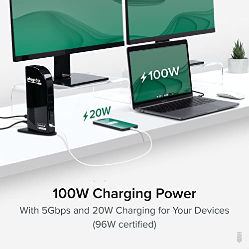 Plugable UD-ULTCDL 13-In-1 Usb-C Triple Monitor Docking Station thumb #3