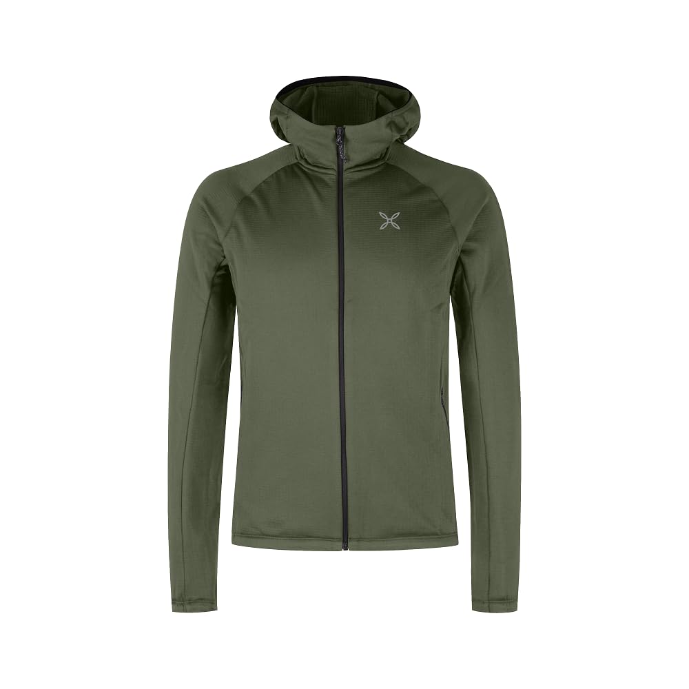 MONTURA Montura Fadis Grid Hooded Maglia Felpa con Cappuccio da Uomo per libertà di Movimento nelle Lunghe Passeggiate Uomo