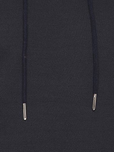 Image of Deniklo Men Polyester Fleece Printed Sweatshirt with Hoodie