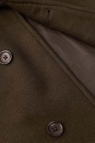 Image of SNITCH Men Casual & Formal Jacket | Regular Fit Notch Lapel Solid Design & Buttoned Closure | Premium Polyester Fabric & Woven Texture For Office