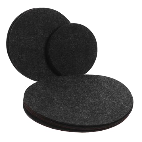 NULYLU Tapetes de Fieltro para Macetas Redondos Reversibles 12 Piezas Absorbentes Antipolvo para Plantas de Interior Protección de Suelo y Muebles en Jardín y Hogar