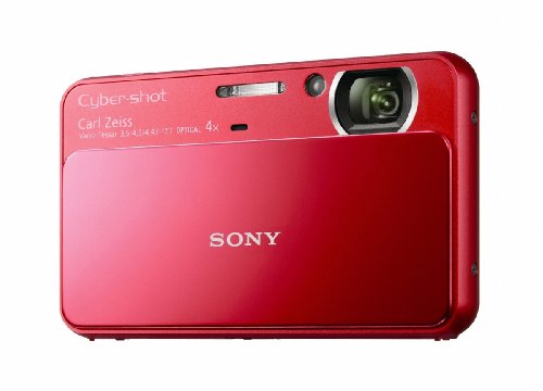 Sony Cyber-Shot DSC-T110 16.1 MP Digital Still Camera with Carl Zeiss Vario-Tessar 4x Optical Zoom Lens and 3.0-inch Touchscreen (Red)