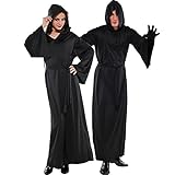 Black Horror Robe Costume - Adult Size, 1 Pc