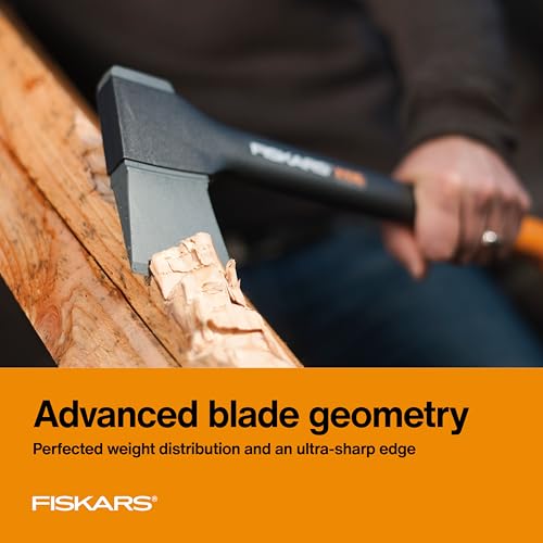 Image of Fiskars X15 Splitting Axe, Tree Branch Cutter and Wood Splitter (23.5-Inch Axe) with Shock-Absorbing Handle