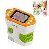 Bresser Junior digitales Handmikroskop mit 2 Zoll Display, optische Vergrößerung 7x-31x, Digitale Vergrößerung 21x-94x, 4K-Foto- & Full-HD-Video-Aufnahme, USB-C