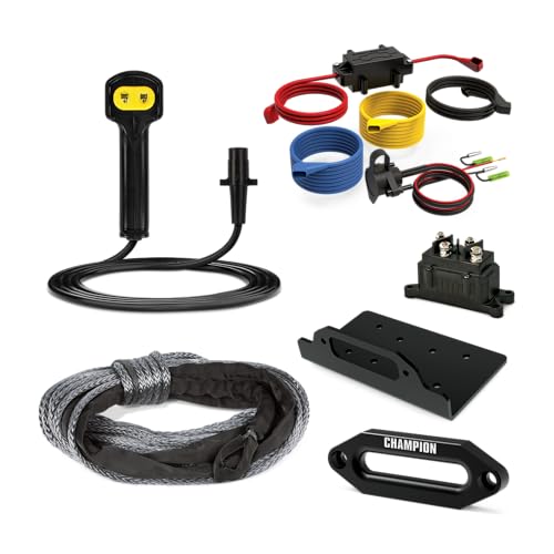 Winch eléctrico UTV 7500 lb con cuerda sintética miniatura 5