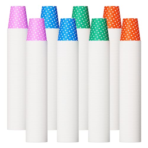 1000 Pack 5oz Paper Cups, Multicolor Paper Disposable Cups, Small Mouthwash Cups, Cold Beverage...
