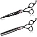 Freelander 7 Zoll professionelles Haarschere Set Friseurschere Haarschneideschere Effilierschere Texturieren / Mischen für Friseur oder Heimgebrauch