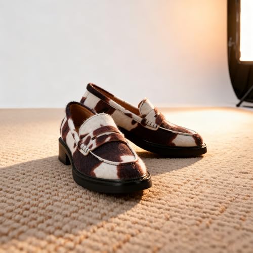 Image of Loafers for Women, Classic Penny Slip On Flat Dress Shoes
