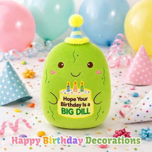 Image of Pickle Stuffed Animal - 10inch Birthday Stuffed Animal Pickle Plush Toy