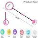 Q-WOOFF Kinder Blinkender Springring, Sport Sprungball，Faltbarer Flash Jumping Ball, Geeignet Für Geschicklichkeitsspiele Für Kinder Oder Erwachsene, Übung (Rosa) (L)