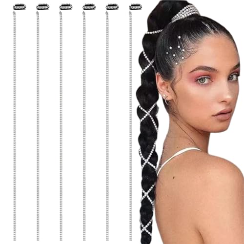Set Fasce Capelli Eleganti Jaciya Set 4 Fasce Capelli Sposa - Accessori Con Strass Argento E