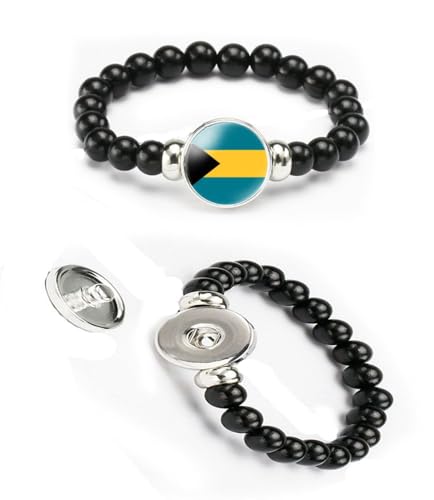 vmcoatdu National Flag Bracelet Elastic Rope Beaded Bracelet Support Your Country Travel Souvenir Gifts for Men Women4