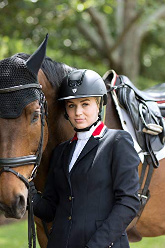 Tipperary Equestrian Horse Riding Helmet - Royal Wide Brim - English Style Protective Horseback Riding Apparel - Safety Helmet With Cooling Ventilation - Matte Black - Matte Black - Matte Black - L #TOP7