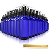 CULINAIRE 2oz Glass Spray Bottles with Gold Pen Marker, Small Fine Mist Spray Bottle, Refillable,...