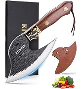 Viking Cleaver Knife, Hand Forged Eagle Style Kitchen Axe, Birthday Gifts | Full tang meat cleave...