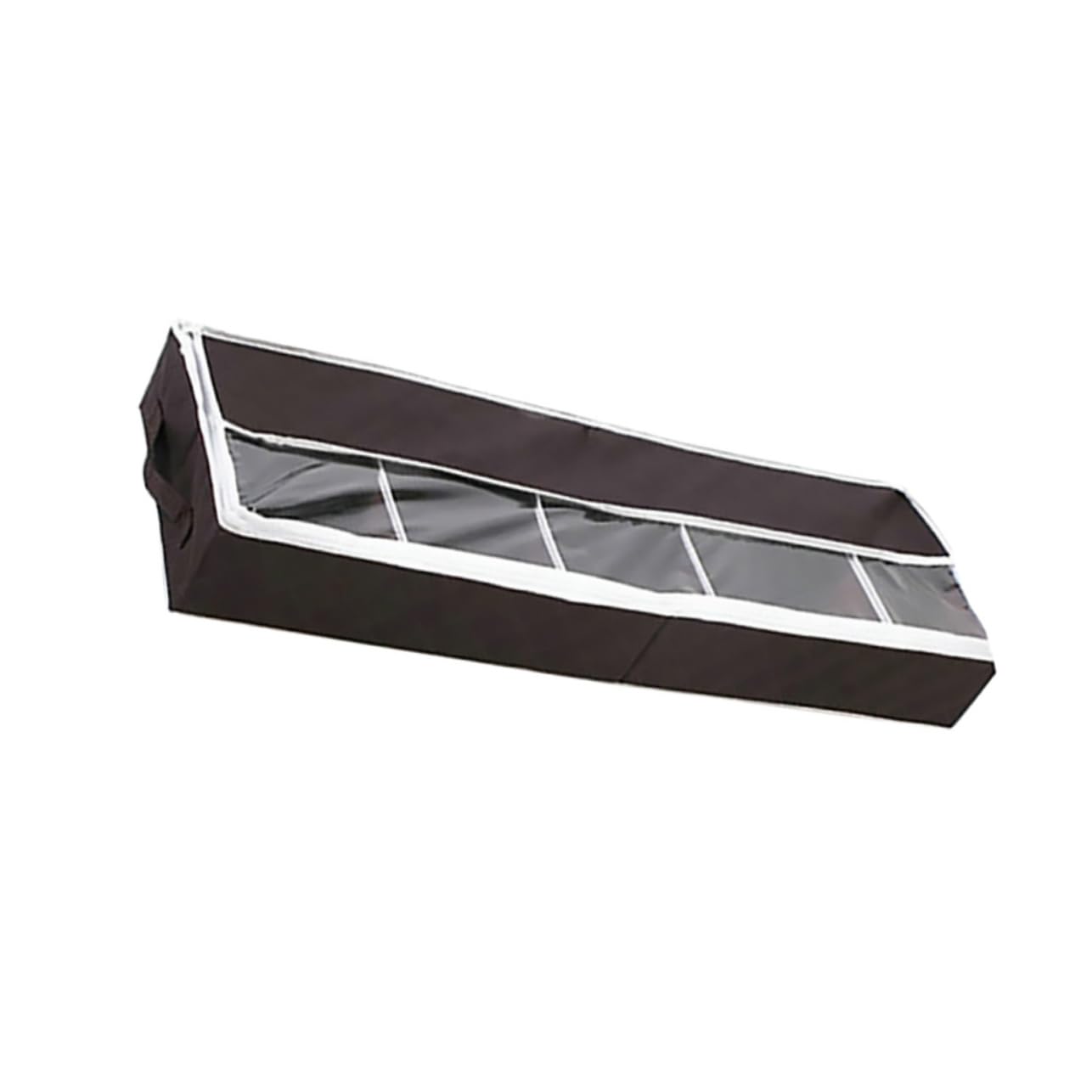 OKUMEYR 1Pc Compact Non Woven Shoes Organizer Storage Box with Compartments for Easy Identification for Dorm Rooms and Spaces Practical Shoe Storage