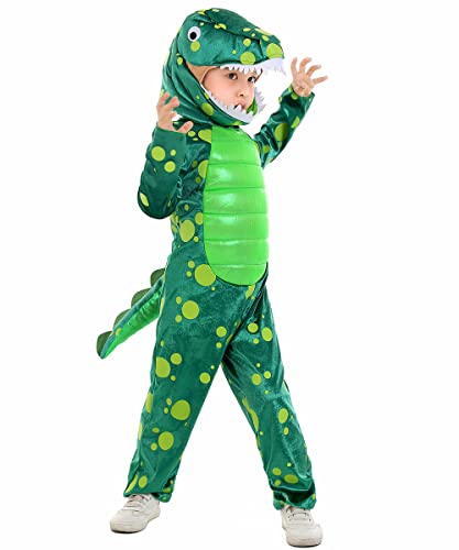 Disfraz de Dinosaurio Verde para Niños Talla 2-4 miniatura 5
