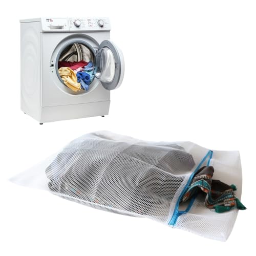 Today - Bolsa para la colada de 47 x 75 cm - Protección para la ropa en la lavadora, red resistente con cierre seguro, ideal para prendas delicadas - Made in Italy