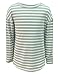 Fanway&EC Girls Casual Long Sleeve T Shirts Basic Crewneck Striped Tunic Blouses Tops Light Green