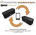 Alphasonik Phantom Wireless Bluetooth V4.2 Portable Party Speaker with Loud 30W HD Stereo Sound and Rich Bass, Built-in Mic, Micro USB, Auxiliary, 4000mAh Battery 24-Hour Playtime for iPhone, Samsung