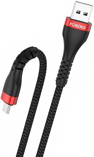 X82 3A Metal Head Braided Fast Charging Data Cable, 1 Meter Length