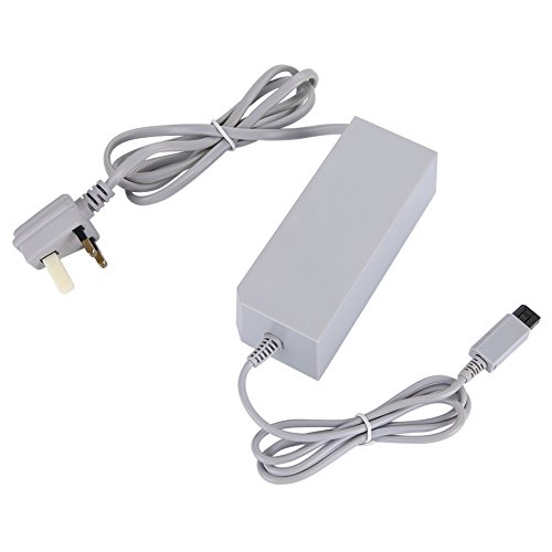 PUSOKEI AC Power Adapter for Wii, Power Supply Adapter Cable Cord for Wii, 110-240V (UK)