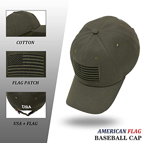 Image of American Flag Hat, Adjustable Fit USA Baseball Cap for Men Women, Dad Hats, Outdoor Ball Caps for Casual Wear