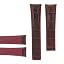 Brown with red stitching - No Buckle