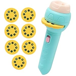 Flashlight Proiettore Di Diapositive Con 56 Motivi Proiettore Torcia Con Animali Da Frutta Trasporti Per Bambini Educazione Anticipazione Dei Giocattoli Proiettori (3 Anni +) Torcia Per Bambini,