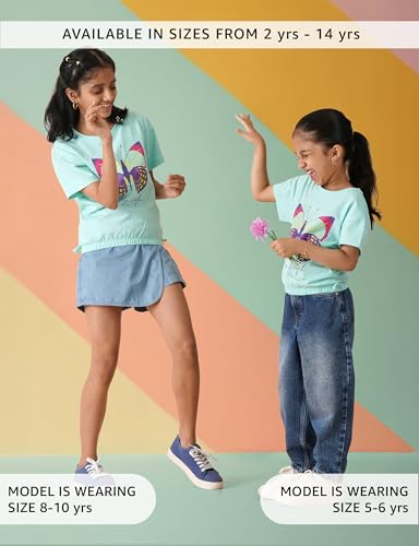 Image of Amazon Brand - Symbol Girl's Graphic Relaxed Fit T-Shirt
