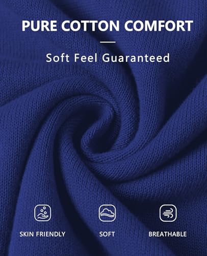 Image of QUALFORT Women's 100% Cotton Lightweight Cardigans Long Sleeve Knitted Button Down Sweater