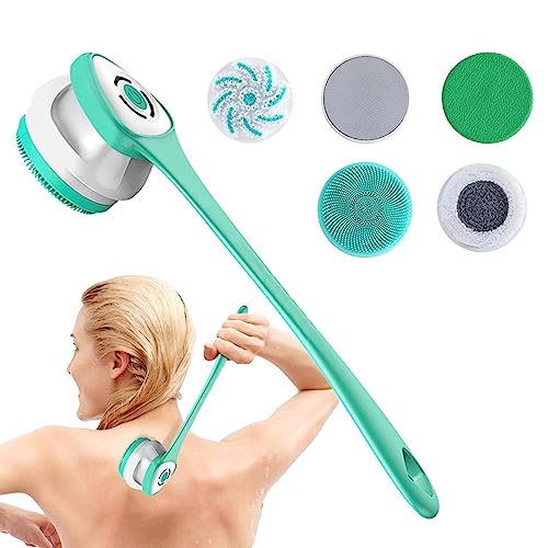 Cepillo eléctrico para el cuerpo - ducha | Depurador facial eléctrico para niñas y mujeres, limpieza facial y corporal para masaje limpieza facial y corporal Pratvider