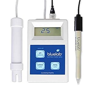 Bluelab METCOMPLUS Combo Meter PLUS for pH, Temperature, and Conductivity, Easy Calibration, Works in Rockwool and Soil