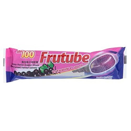 Lot 100 Frutube Gomitas 35g Sabor Grosella Negra 9 Unidades